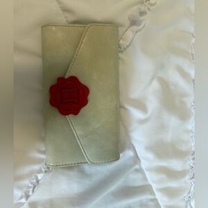 Loungefly Cream Card Holder with Red Seal